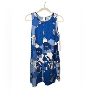 🥳 London Times Blue Floral Midi Dress